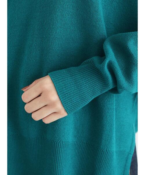 Green　Parks（グリーンパークス）の「ミラノリブニットプルオーバー＊（ニット/セーター・レディース・ブラック/パープル/ピンク/グリーン/モカ/ライトベージュ・FREE）」の19枚目の写真