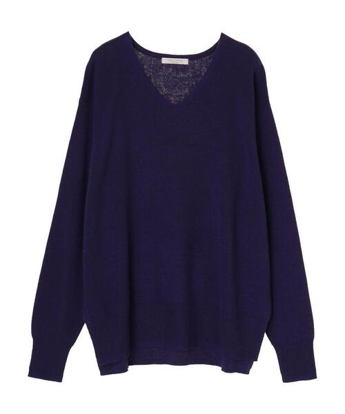 Green　Parks（グリーンパークス）の「ミラノリブニットプルオーバー＊（ニット/セーター・レディース・ブラック/パープル/ピンク/グリーン/モカ/ライトベージュ・FREE）」の5枚目の写真