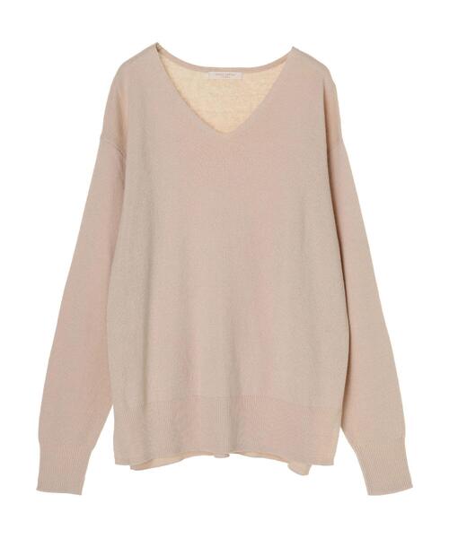 Green　Parks（グリーンパークス）の「ミラノリブニットプルオーバー＊（ニット/セーター・レディース・ブラック/パープル/ピンク/グリーン/モカ/ライトベージュ・FREE）」の4枚目の写真