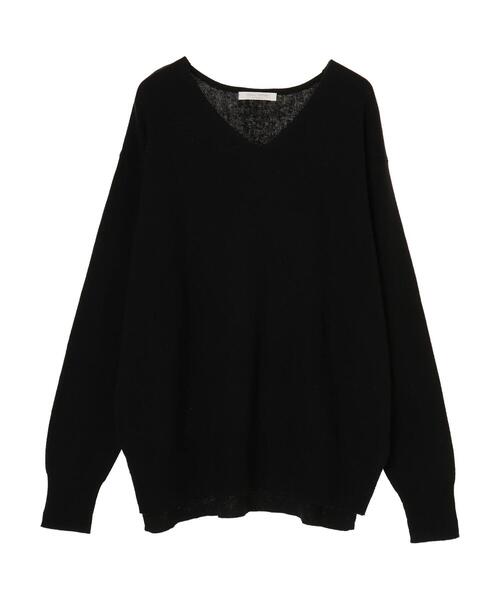 Green　Parks（グリーンパークス）の「ミラノリブニットプルオーバー＊（ニット/セーター・レディース・ブラック/パープル/ピンク/グリーン/モカ/ライトベージュ・FREE）」の2枚目の写真