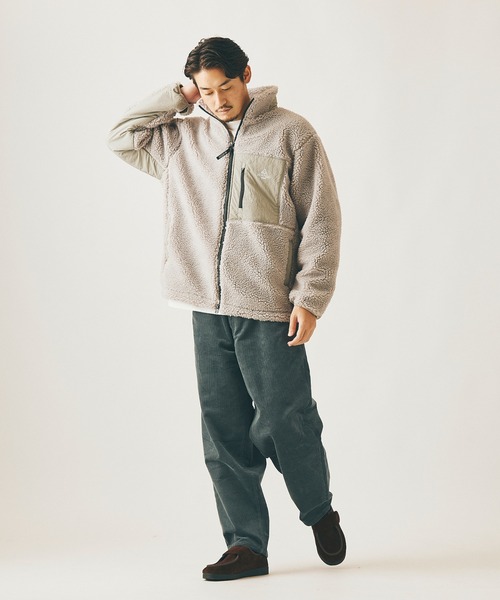 ◆【VERTIGO DESIGNS×JS/ バーティゴデザイン】別注 ボアフリースブルゾン [ユニセックス対応]