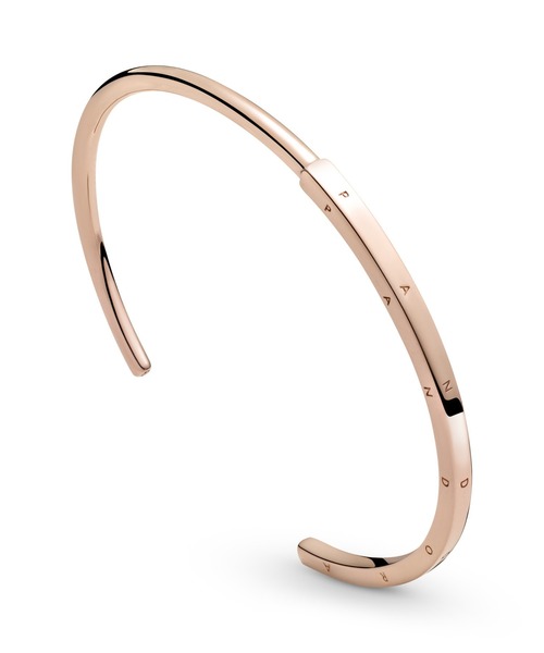 完売PANDORA★パンドラ シグニチャー Signature オープンバングル Pandora パンドラ ブレスレット アジャスタブル シルバー