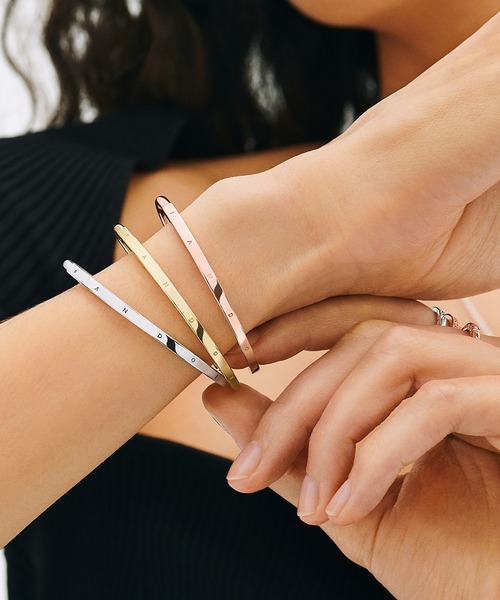 PANDORA パンドラブレスレットローズゴールドチャーム×7 バングル