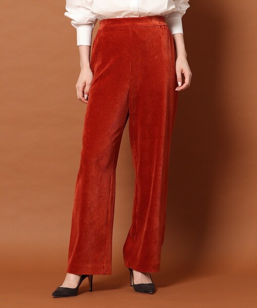 DRESSTERIOR(ドレステリア)の「◆【STORY12月号掲載/otonaMUSE11月号掲載】コーデュロイジャージイージーウエストスパンツ(その他パンツ・レディース・チャコールグレー/レッド系1/アイボリー/ライトブルー・40/38/36/34)」の6枚目の写真