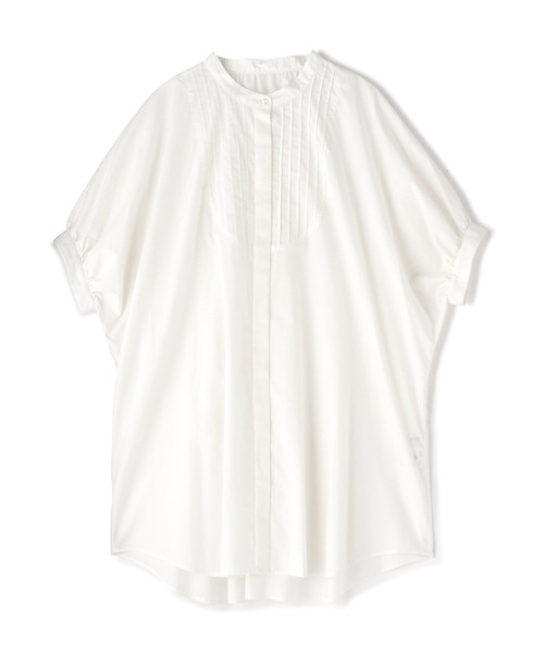 NATURAL BEAUTY BASIC（ナチュラルビューティーベーシック）の「チュニックシャツブラウス（シャツ/ブラウス・レディース・ブラウン/オフホワイト/ブルー・SMALL/MEDIUM）」の6枚目の写真