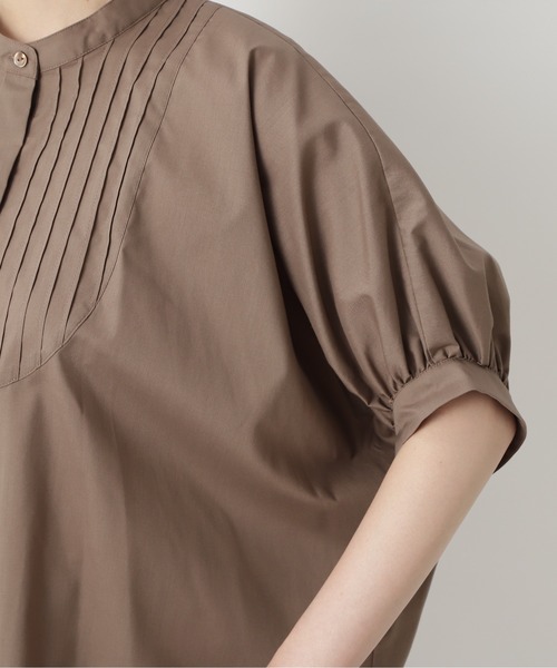 NATURAL BEAUTY BASIC（ナチュラルビューティーベーシック）の「チュニックシャツブラウス（シャツ/ブラウス・レディース・ブラウン/オフホワイト/ブルー・SMALL/MEDIUM）」の14枚目の写真