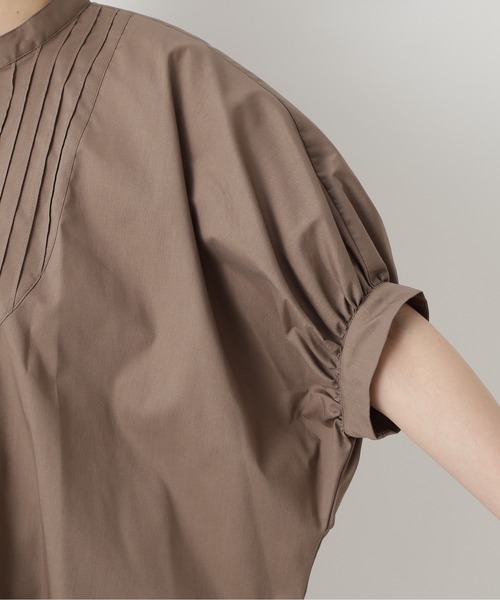 NATURAL BEAUTY BASIC（ナチュラルビューティーベーシック）の「チュニックシャツブラウス（シャツ/ブラウス・レディース・ブラウン/オフホワイト/ブルー・SMALL/MEDIUM）」の15枚目の写真