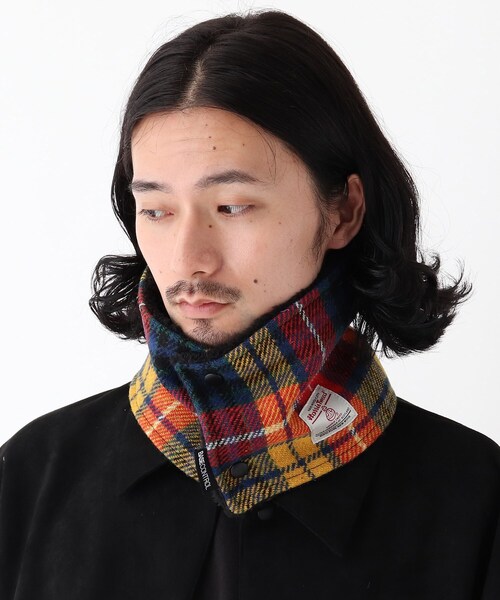 HARRIS TWEED（ハリスツイード）の「◆Harris Tweed ハリス ツィード ネックウォーマー（ネックウォーマー/スヌード・メンズ・チャコールグレー/ブラック/グレー/イエロー/ベージュ/ワインレッド/ブラウン系・99）」の13枚目の写真