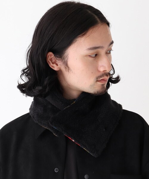 HARRIS TWEED（ハリスツイード）の「◆Harris Tweed ハリス ツィード ネックウォーマー（ネックウォーマー/スヌード・メンズ・チャコールグレー/ブラック/グレー/イエロー/ベージュ/ワインレッド/ブラウン系・99）」の10枚目の写真