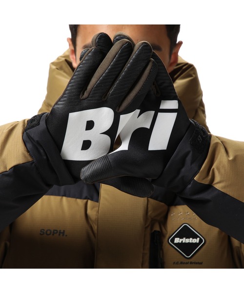 F.C.Real Bristol（エフシーレアルブリストル）の「POLARTEC FLEECE TOUCH GLOVES（手袋・メンズ・ネイビー/ブラック/カーキ・FREE）」の6枚目の写真