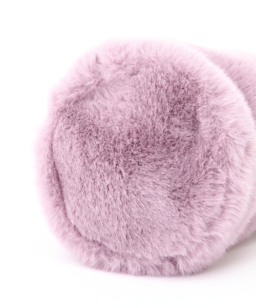 NATURAL BEAUTY BASIC（ナチュラルビューティーベーシック）の「フェイクファードロストショルダー/0171282973（ショルダーバッグ・レディース・ライトグリーン/ラベンダー・ﾌﾘ-）」の7枚目の写真