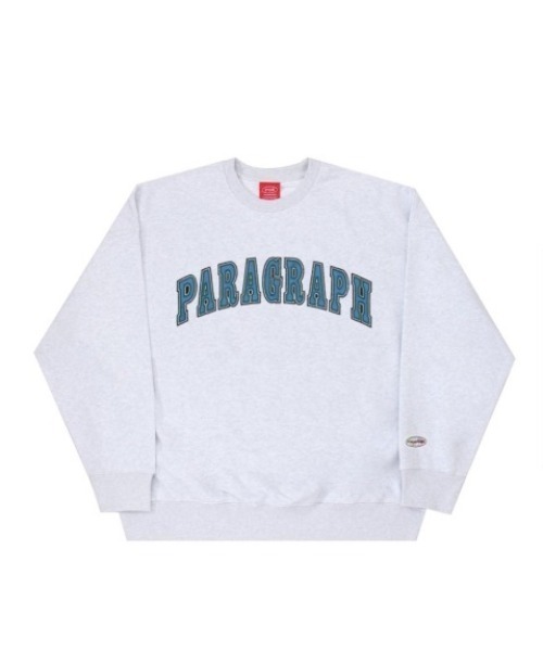 Paragraph（パラグラフ）の「Paragraph/パラグラフ/カレッジロゴプルオーバースウェット/CollegeLogo Sweat/PARAGRAPH_NO.38（スウェット・メンズ・キナリ/チャコールグレー/グリーン/ブルー・FREE）」の2枚目の写真