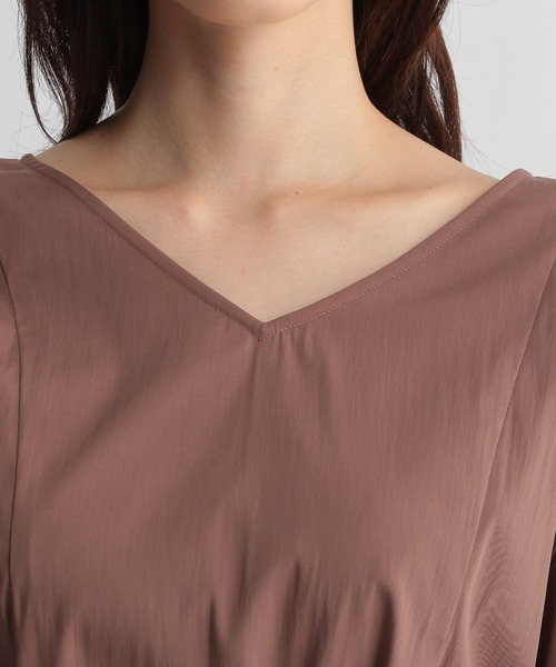 Andemiu（アンデミュウ）の「バルーンスリーブフレアブラウス219033（シャツ/ブラウス・レディース・アイボリー/ブラウン/ベージュ・FREE）」の16枚目の写真