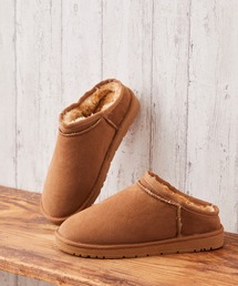 mooimooi | ショート丈ムートンスリッポン(ブーツ)