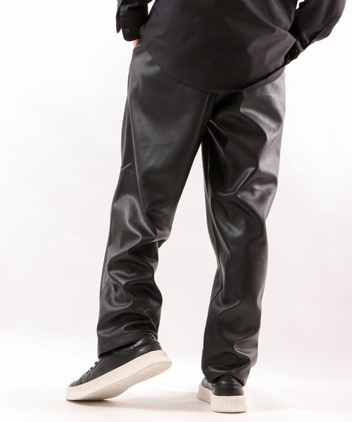 【セール】SUGGESTION ワイドパンツ(合成皮革)(その他パンツ)|SUGGESTION(サジェッション) 【セール】SUGGESTION ワイドパンツ(合成皮革)(その他パンツ)|SUGGESTION(サジェッション)