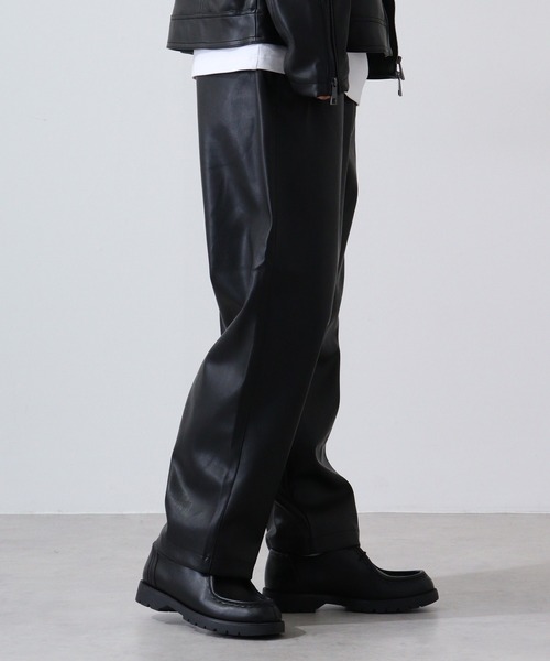 【セール】SUGGESTION ワイドパンツ(合成皮革)(その他パンツ)|SUGGESTION(サジェッション) 【セール】SUGGESTION ワイドパンツ(合成皮革)(その他パンツ)|SUGGESTION(サジェッション)