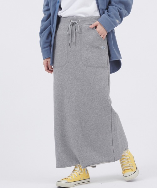 DISCUS ATHLETIC(ディスカス アスレチック)の「DISCUS ATHLETIC/ディスカス アスレチック USAコットン裏毛バックベンツスカート(スカート・レディース・ブラック/パープル/グレー・L/M)」の3枚目の写真