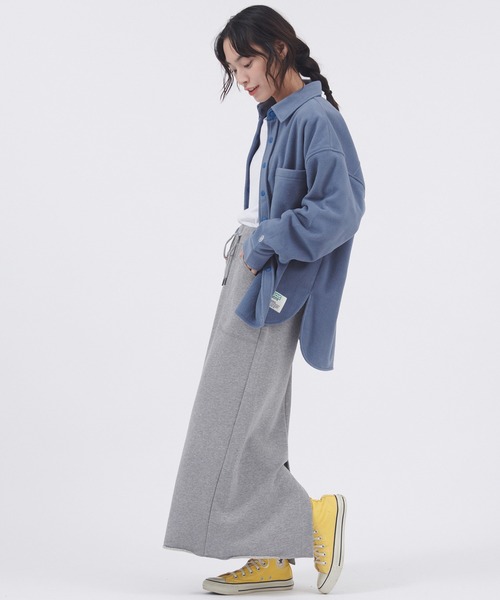 DISCUS ATHLETIC(ディスカス アスレチック)の「DISCUS ATHLETIC/ディスカス アスレチック USAコットン裏毛バックベンツスカート(スカート・レディース・ブラック/パープル/グレー・L/M)」の8枚目の写真