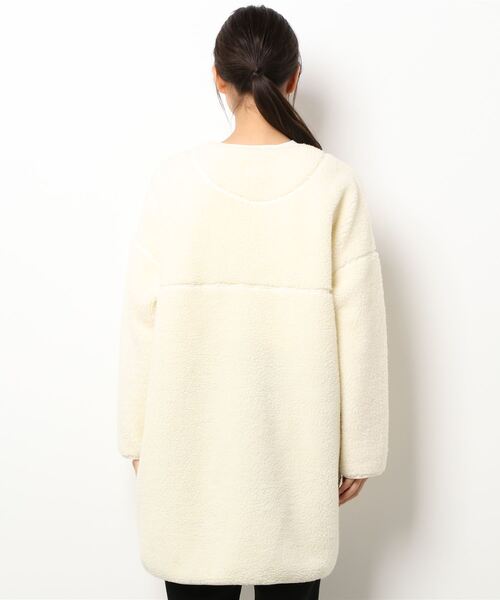 Grand PARK（グランドパーク）の「ボアノーカラーアウター（その他アウター・レディース・ホワイト/グレー・FREE）」の4枚目の写真