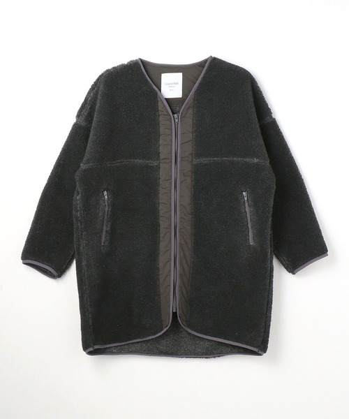 Grand PARK（グランドパーク）の「ボアノーカラーアウター（その他アウター・レディース・ホワイト/グレー・FREE）」の8枚目の写真