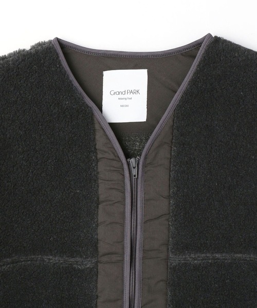 Grand PARK（グランドパーク）の「ボアノーカラーアウター（その他アウター・レディース・ホワイト/グレー・FREE）」の10枚目の写真