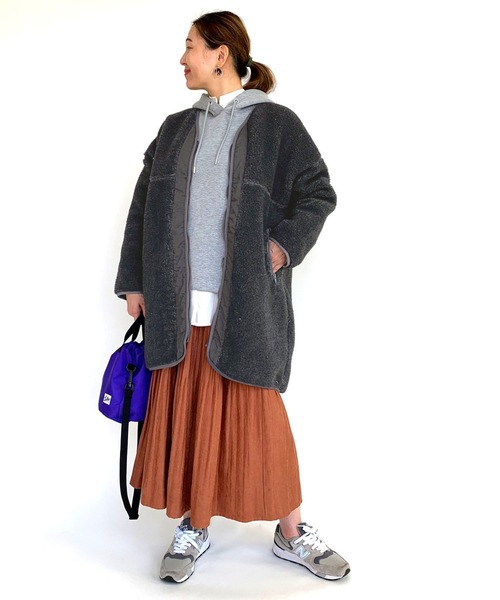 Grand PARK（グランドパーク）の「ボアノーカラーアウター（その他アウター・レディース・ホワイト/グレー・FREE）」の18枚目の写真