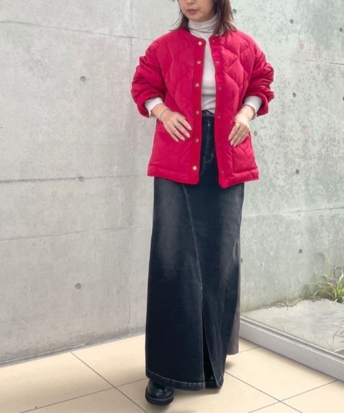 RIVE DROITE(リヴドロワ)の「羽織るだけでいつものスタイリングが新鮮に【WEB限定】キルティングジャケット(ナイロンジャケット・レディース・レッド/カーキ/ホワイト・FREE)」の7枚目の写真