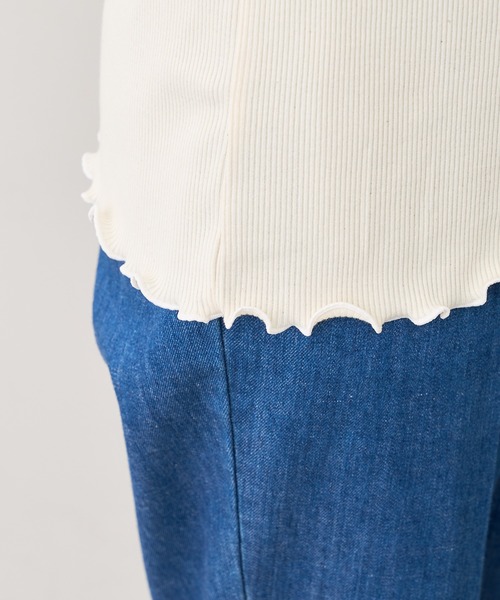 PUAL CE CIN（ピュアルセシン）の「2重襟テレコメロウロングスリーブ（Tシャツ/カットソー・レディース・ブラック系その他/ベージュ系その他/ブラック系その他2/ベージュ系その他2・FREE）」の12枚目の写真