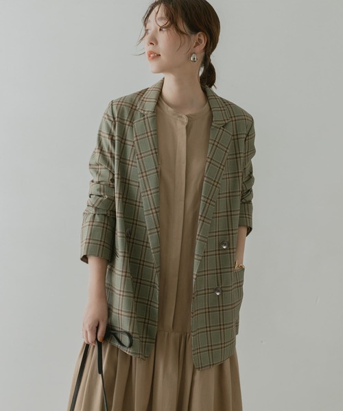 F by ROSSO（エフバイロッソ）の「F by ROSSO　ダブルテーラードジャケット（その他アウター・レディース・ネイビー/ブラウン・36/38）」の14枚目の写真