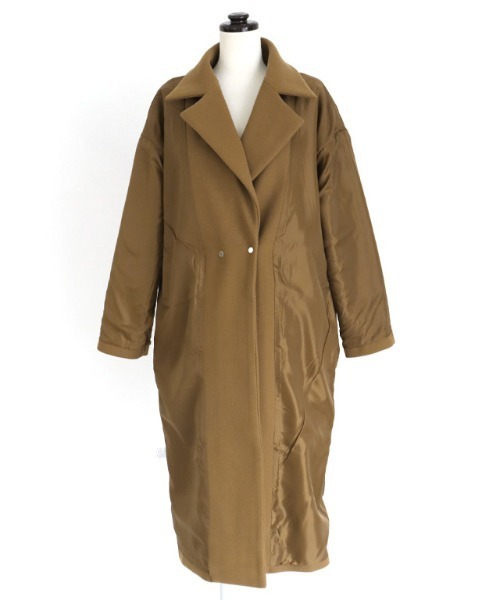 Pierrot（ピエロ）の「メルトンチェスターコート（チェスターコート・レディース・ラベンダー/アイボリー/グレイッシュベージュ/ネイビー/キャメル/ピンク系その他・S/M/L）」の16枚目の写真