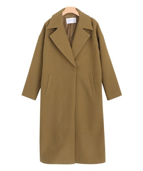 Pierrot（ピエロ）の「メルトンチェスターコート（チェスターコート・レディース・ラベンダー/アイボリー/グレイッシュベージュ/ネイビー/キャメル/ピンク系その他・S/M/L）」の13枚目の写真