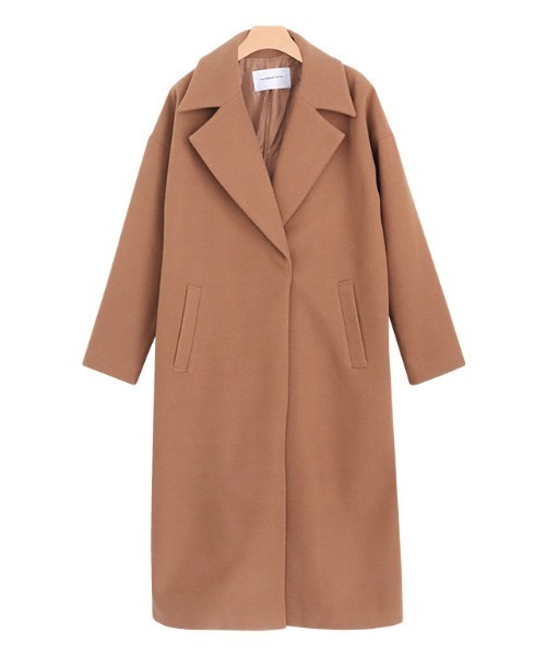 Pierrot（ピエロ）の「メルトンチェスターコート（チェスターコート・レディース・ラベンダー/アイボリー/グレイッシュベージュ/ネイビー/キャメル/ピンク系その他・S/M/L）」の20枚目の写真