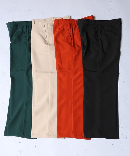 SPINNS（スピンズ）の「スリムストレート カラーパンツ（スラックス・メンズ・ブラック/ブラウン/オフホワイト/グリーン・M/L）」の7枚目の写真