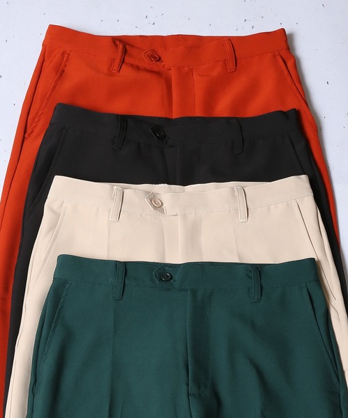 SPINNS（スピンズ）の「スリムストレート カラーパンツ（スラックス・メンズ・ブラック/ブラウン/オフホワイト/グリーン・M/L）」の13枚目の写真