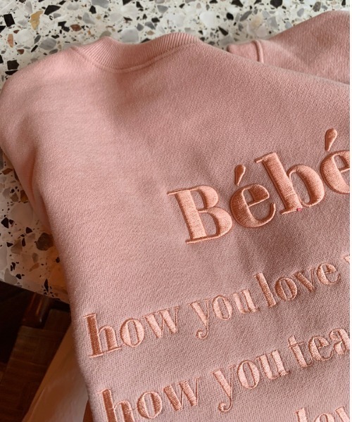 yuue' ( wear )(ユーイ)の「ロングスリーブーロゴ刺繍スウェットトレーナー(スウェット・レディース・ライトグレー/ブラック/ネイビー/グリーン/ライトピンク/ライトベージュ・FREE)」の21枚目の写真