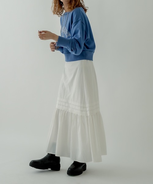 mystic（ミスティック）の「ナイロンティアードスカート（スカート・レディース・オフホワイト/ブラック・FREE）」の12枚目の写真