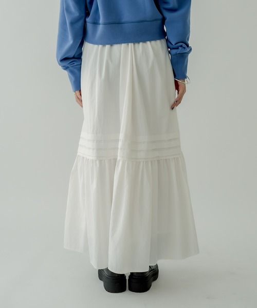 mystic（ミスティック）の「ナイロンティアードスカート（スカート・レディース・オフホワイト/ブラック・FREE）」の10枚目の写真