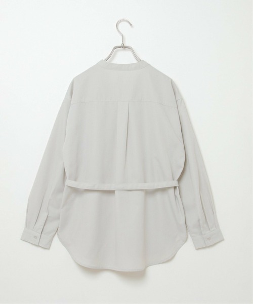 ikka(イッカ)の「ベルトセット2WAYシャツ(シャツ/ブラウス・レディース・オフホワイト/ダークブラウン・L/M)」の10枚目の写真