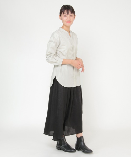 ikka(イッカ)の「ベルトセット2WAYシャツ(シャツ/ブラウス・レディース・オフホワイト/ダークブラウン・L/M)」の13枚目の写真