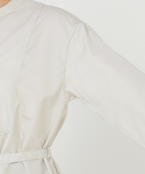 ikka(イッカ)の「ベルトセット2WAYシャツ(シャツ/ブラウス・レディース・オフホワイト/ダークブラウン・L/M)」の20枚目の写真