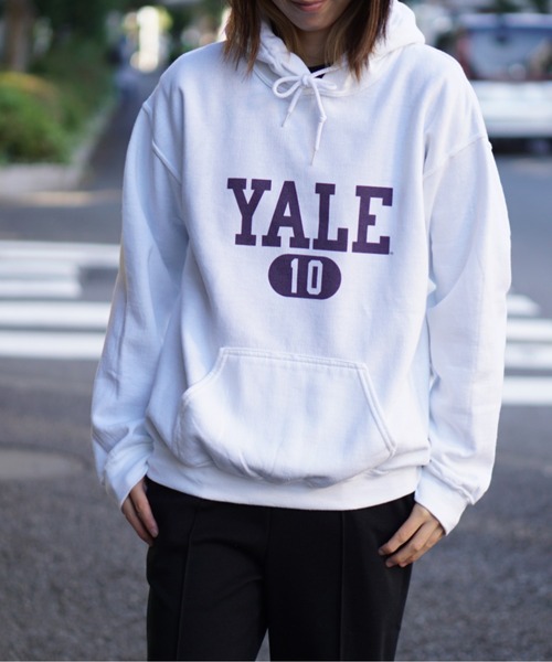 SUNNY  SPORTS（サニースポーツ）の「SUNNY SPORTS / サニースポーツ "YALE 10" PULL HOODIE（パーカー・メンズ・サンドベージュ/ホワイト・MEDIUM/X-LARGE/LARGE）」の2枚目の写真