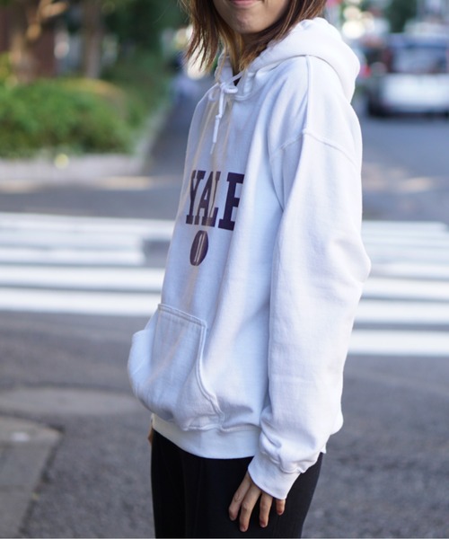 SUNNY  SPORTS（サニースポーツ）の「SUNNY SPORTS / サニースポーツ "YALE 10" PULL HOODIE（パーカー・メンズ・サンドベージュ/ホワイト・MEDIUM/X-LARGE/LARGE）」の6枚目の写真