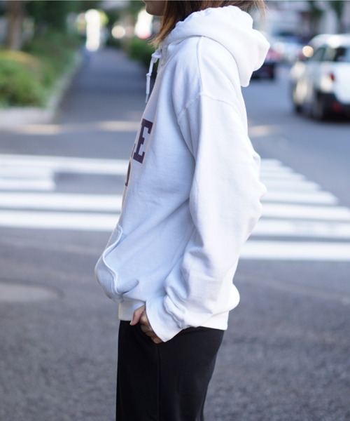SUNNY  SPORTS（サニースポーツ）の「SUNNY SPORTS / サニースポーツ "YALE 10" PULL HOODIE（パーカー・メンズ・サンドベージュ/ホワイト・MEDIUM/X-LARGE/LARGE）」の7枚目の写真