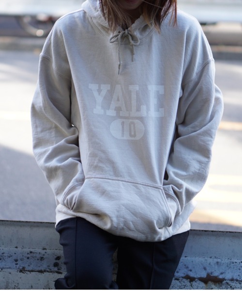 SUNNY  SPORTS（サニースポーツ）の「SUNNY SPORTS / サニースポーツ "YALE 10" PULL HOODIE（パーカー・メンズ・サンドベージュ/ホワイト・MEDIUM/X-LARGE/LARGE）」の17枚目の写真