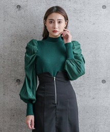 clear | パワーショルダーニットトップス≪2021AW新作≫(ニット/セーター)