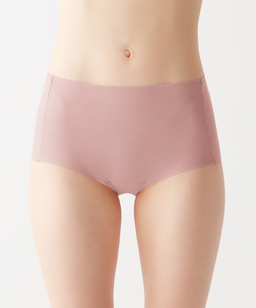 GUNZE（グンゼ）の「KIREILABO/キレイラボ リブ素材のやさしい着心地 レギュラーショーツ オーガニックコットン（ショーツ・レディース・ホワイト系その他/ゴールド/グリーン系その他/ブラック/ピンク系その他/ライラック/キャメル/ピンク系その他2/チャコールグレー/グレイッシュブルー・MEDIUM/LARGE/X-LARGE）」の9枚目の写真