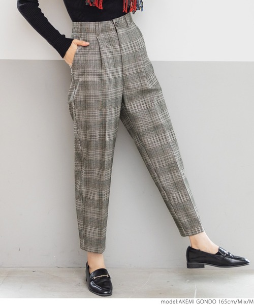 coca(coca)(コカ)の「グレンチェック裏ボンディングテーパードパンツ(その他パンツ・レディース・その他・M/L)」の11枚目の写真