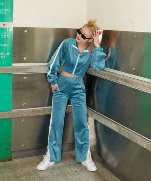 シャギーシングルジャケット　ベロアパンツ ベロアパンツ<セットアップ・スリーピース対応>｜メンズ