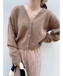 Vネックカーディガン