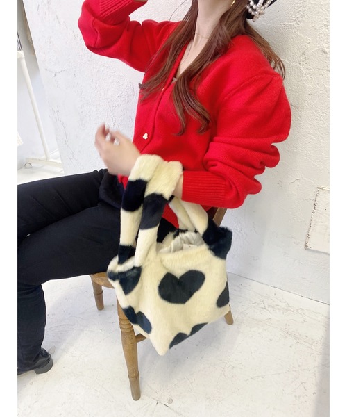 jumelle(ジュメロ)の「Vネックカーディガン(カーディガン/ボレロ・レディース・ブラウン/レッド・FREE)」の21枚目の写真